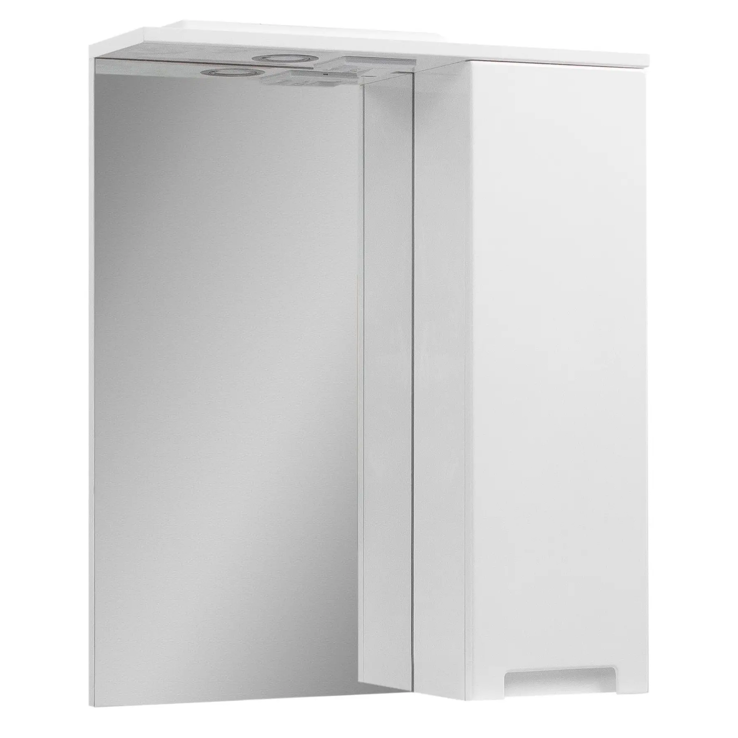 Зеркальный шкаф Van Mebles Runa с LED подсветкой прямоугольный 735×600 мм R (MRT-000006927)