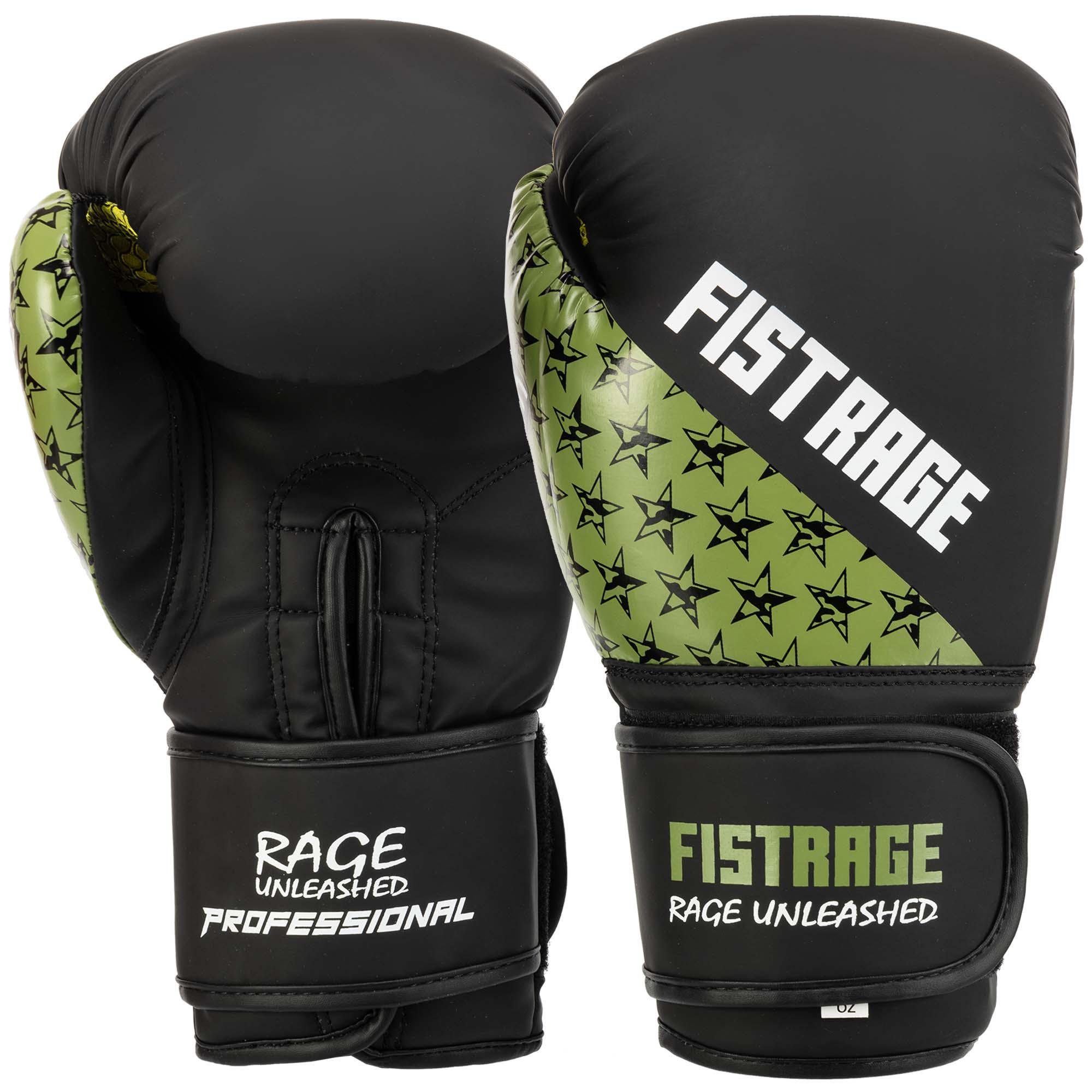 Перчатки боксерские FISTRAGE VL-5561 12oz Черный (VL-5561_Черный_12_унции)