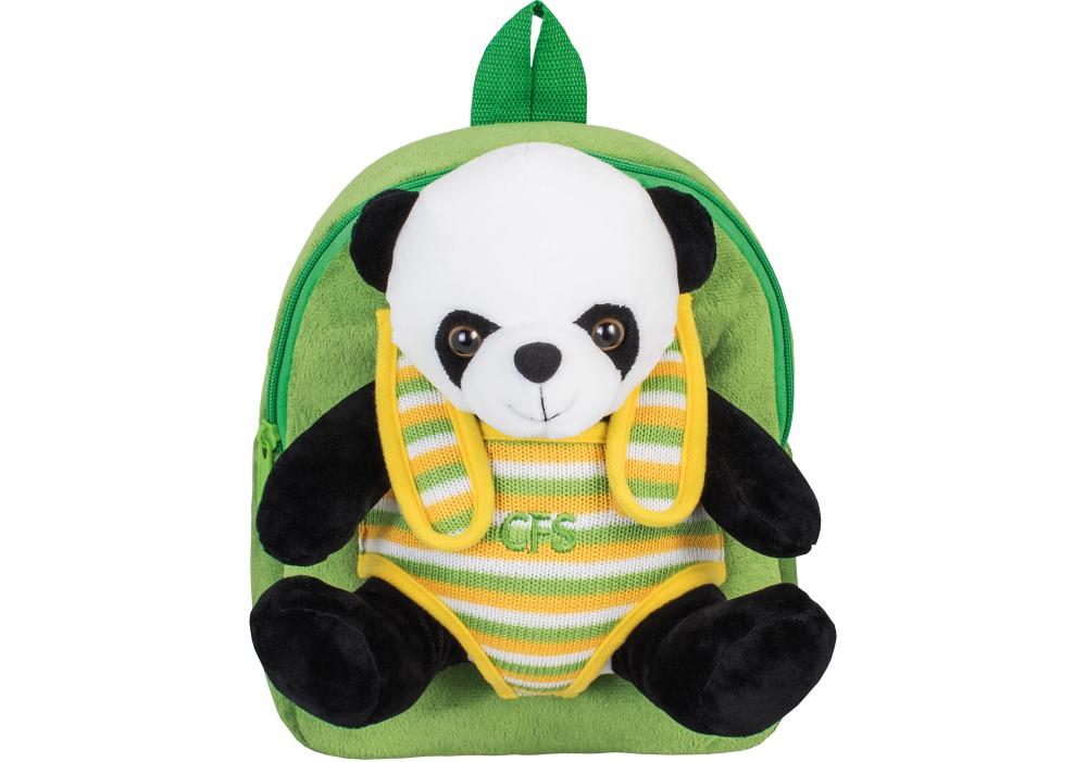 Рюкзак дошкольный Cool For School Panda 25х21х15 см 6-15 л Зеленый (CF86064)