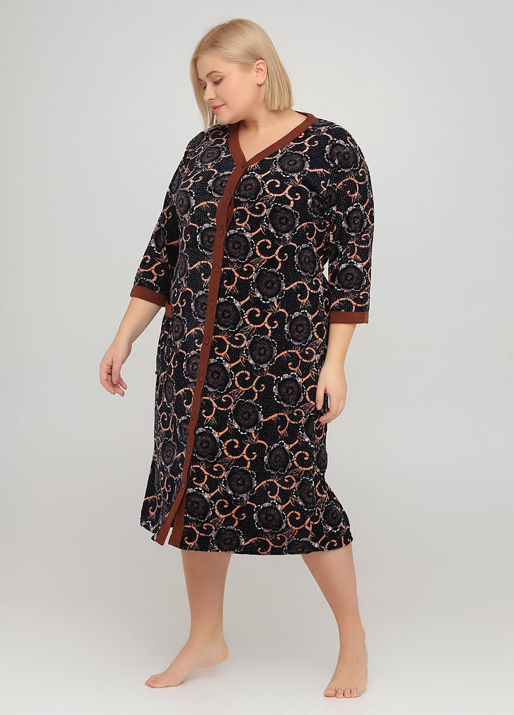 Халат женский Romeo Life 4XL Черный (1015-01)