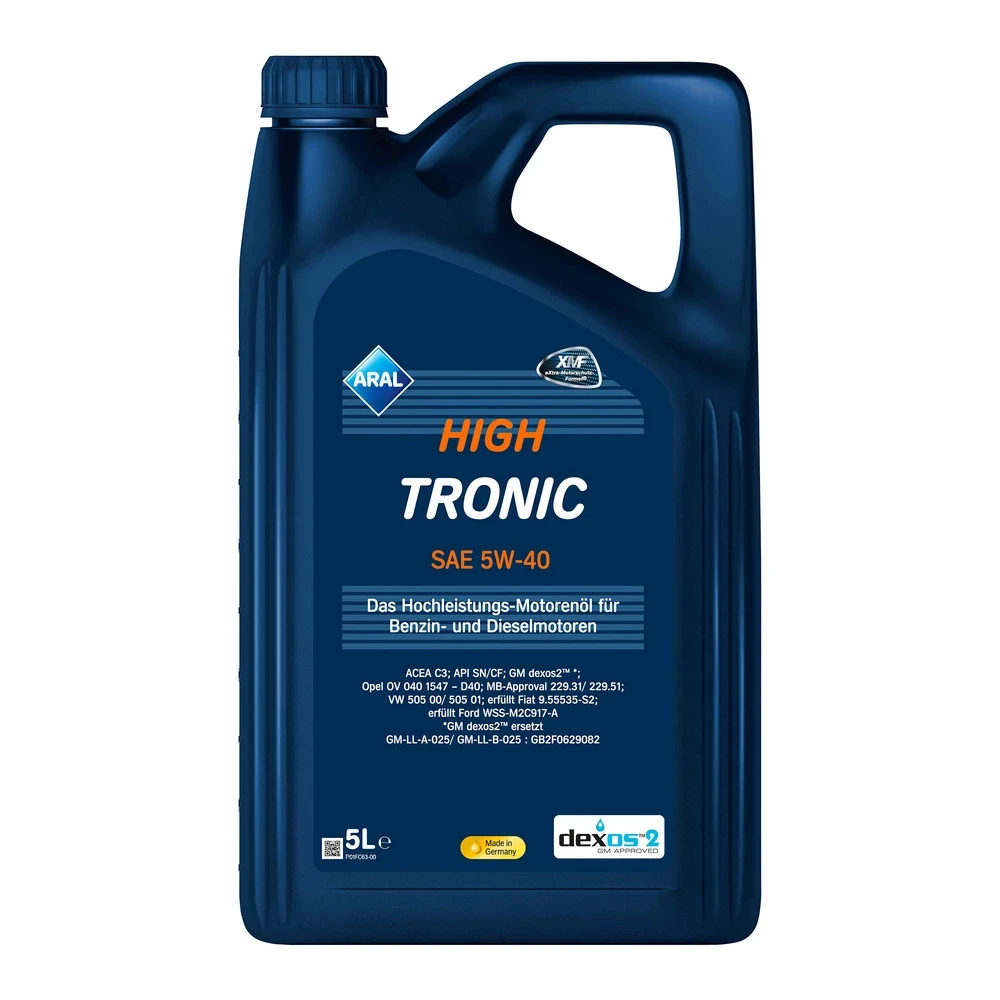 Моторное масло ARAL HighTronic 5W-40 5 л (1529F9)