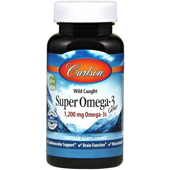 Омега 3 Carlson Labs Super Omega-3 Gems 1200 мг 180 Soft