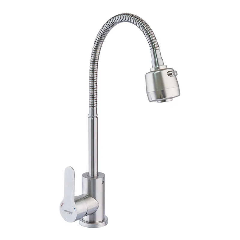 Змішувач для кухні MIXXUS DAX-011 Reflector з рефлекторним виливом із нержавіючої сталі SUS304 (MI6076)