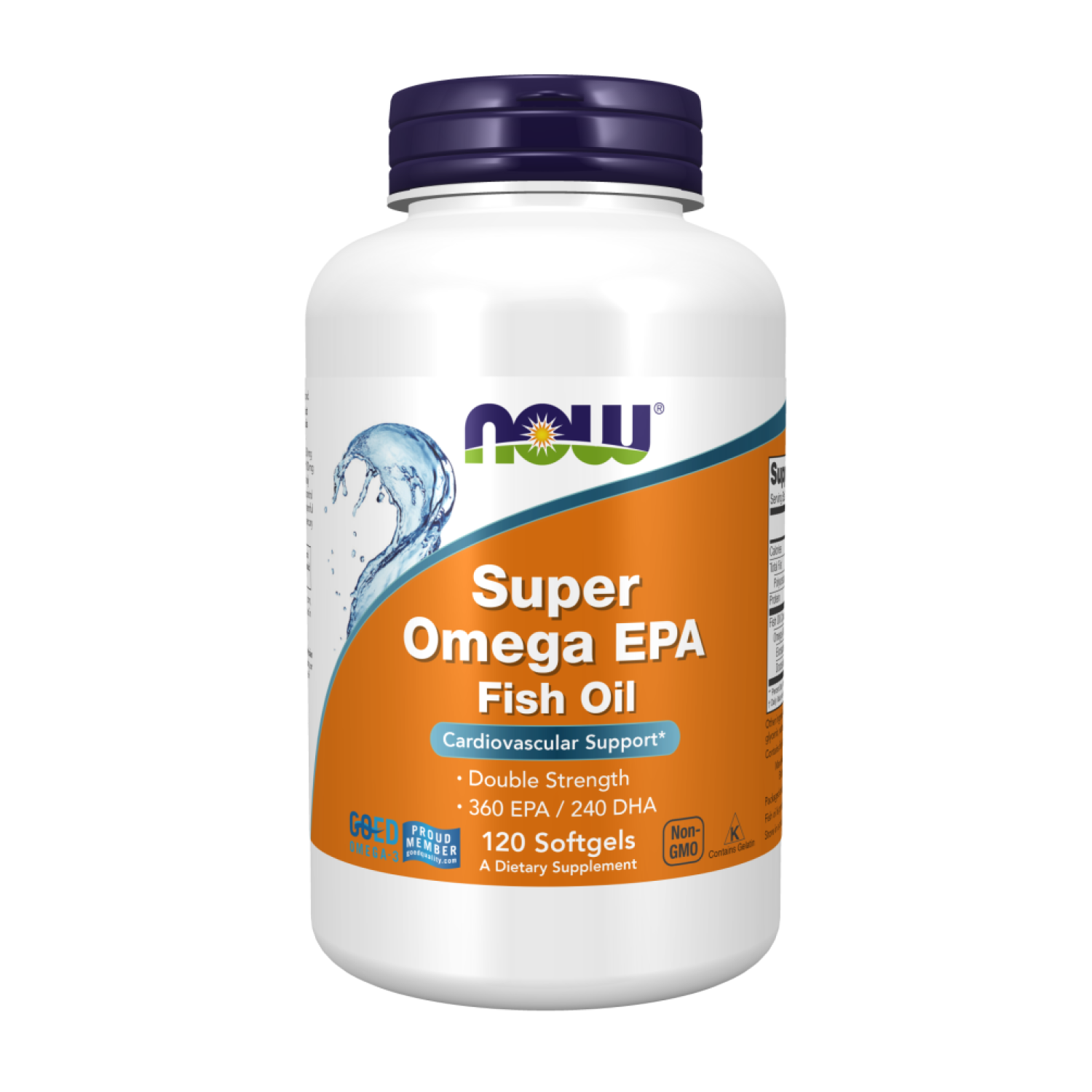 Дієтична добавка Now Foods Super Omega EPA Ейкозапентаєнова кислота 1200 мг 120 капс. (CO003515)