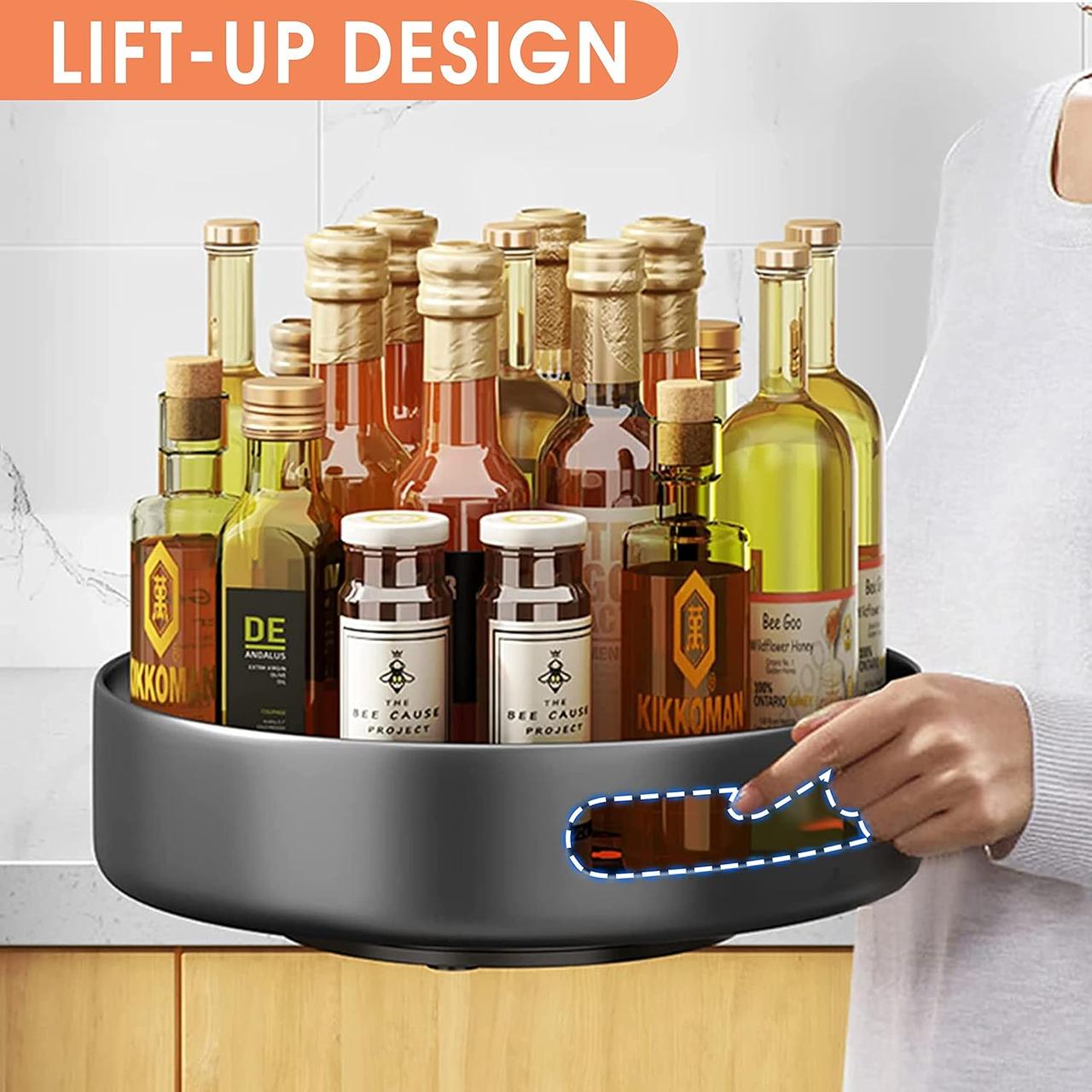 Органайзер для специй металлический поворотный 360° 25 см Черный (2417012013) - фото 5 Органайзер для специй металлический поворотный 360° 25 см Черный (2417012013) - фото 5