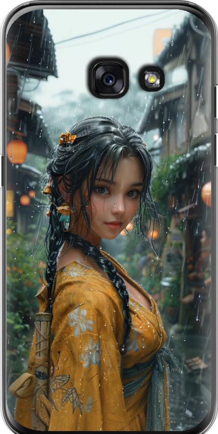 Чехол на Samsung Galaxy A3 (2017) Anime-girl (6133t-443-42517)