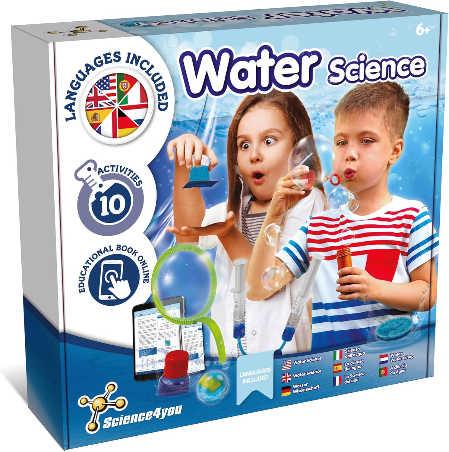 Науковий набір Science4you Гігантські мильні бульбашки та експерименти з водою 23 досліди STEM іграшка від 6 років