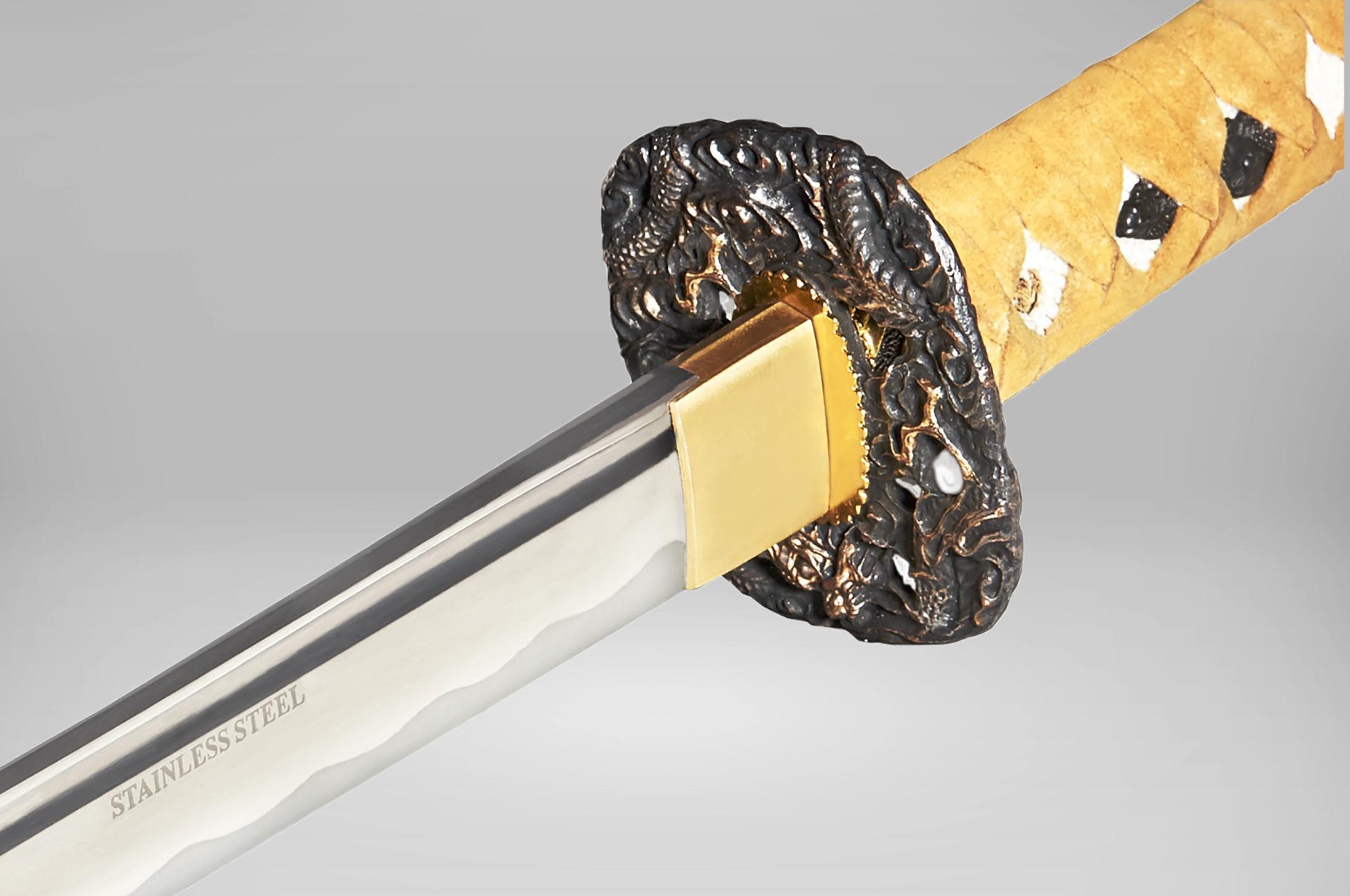 Меч сувенирный EDO SAMURAI KATANA на подставке в подарочном кейсе - фото 2