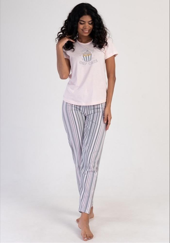 Пижама Vienetta 311056x39 женская L Светло-розовый