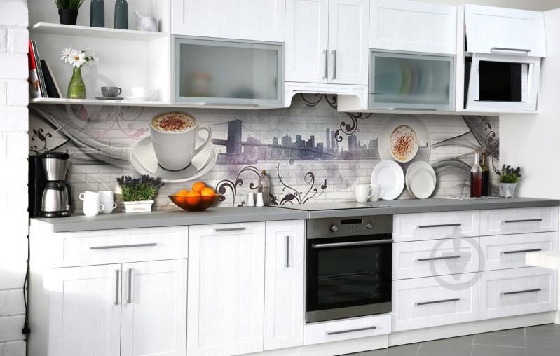 Скинали на кухню Zatarga «На два берега» 600х2500 мм виниловая 3Д наклейка кухонный фартук самоклеящаяся Скинали на кухню Zatarga «На два берега» 600х2500 мм виниловая 3Д наклейка кухонный фартук самоклеящаяся