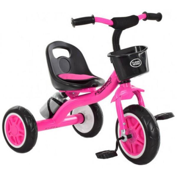 Велосипед детский трехколесный Turbotrike M 3197-M-2 с корзинкой/колеса EVA Розовый (38550709)