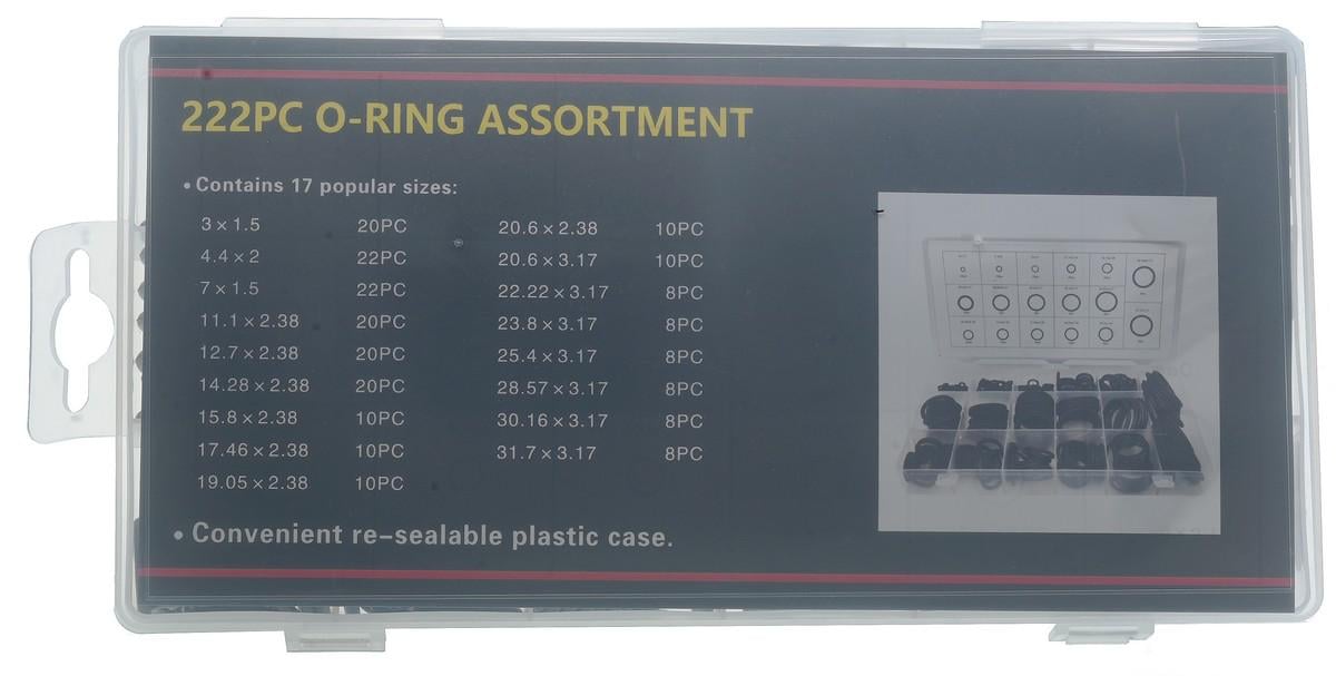 Набор резиновых колец 222 шт. 17 размеров (rest009) Набор резиновых колец 222 шт. 17 размеров (rest009)
