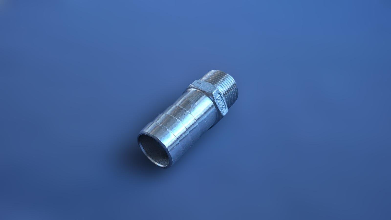 Штуцер шланговый резьбовой DN20 AISI304 BSPP Class-150 елка н/ж сталь 25 мм 3/4" (29203305) - фото 7 Штуцер шланговый резьбовой DN20 AISI304 BSPP Class-150 елка н/ж сталь 25 мм 3/4" (29203305) - фото 7