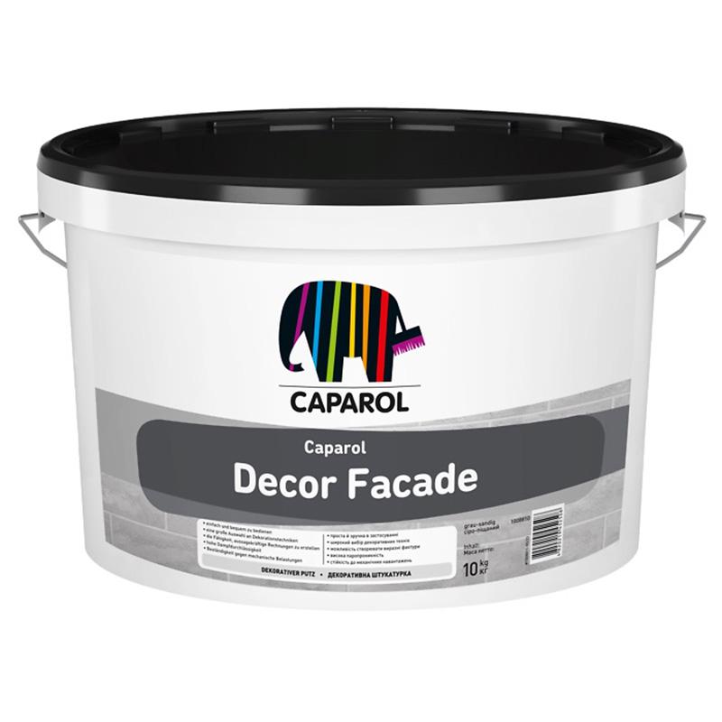 Декоративная шпаклевка травертин Caparol Decor Facade серая 10 кг