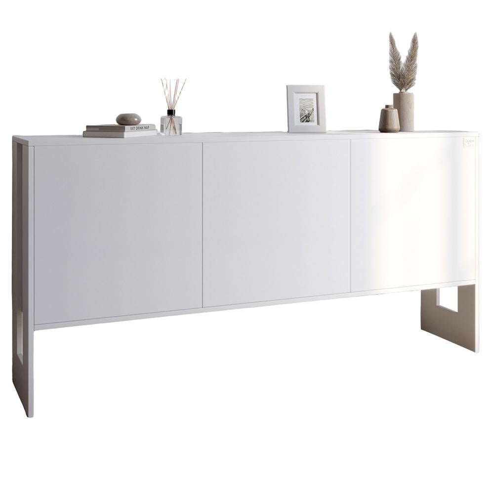 Комод Lion Нобу 2 с 3 дверями 160х34х80 см Нимфея Альба (000-000-1973) - фото 2