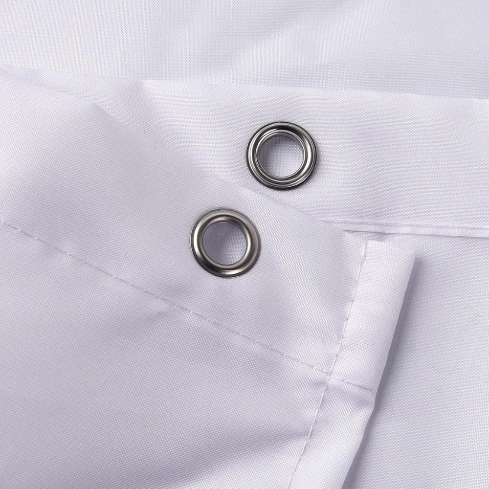 Шторка для ванной и душа с кольцами водоотталкивающая с крючками PEVA однотонный 180x180 см Серый - фото 2 Шторка для ванной и душа с кольцами водоотталкивающая с крючками PEVA однотонный 180x180 см Серый - фото 2