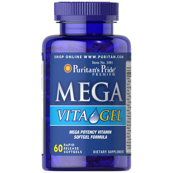 Витаминно-минеральный комплекс Puritan's Pride Mega Vita Gel 60 Softgels Витаминно-минеральный комплекс Puritan's Pride Mega Vita Gel 60 Softgels