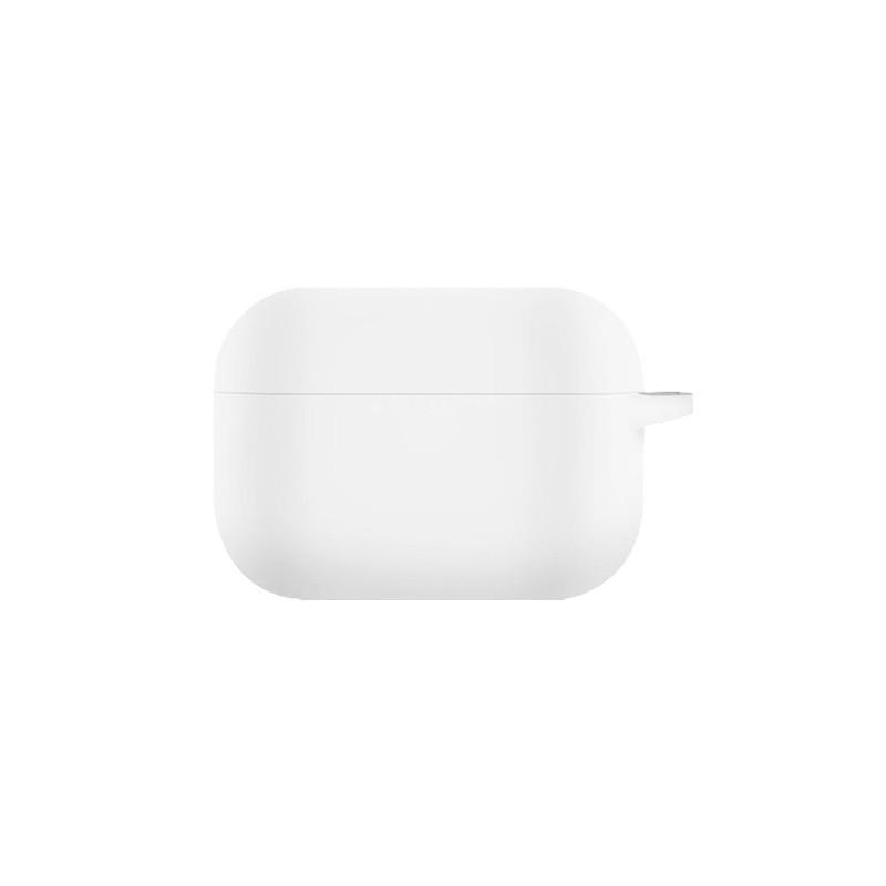 Чехол силиконовый с карабином для AirPods 3 Белый