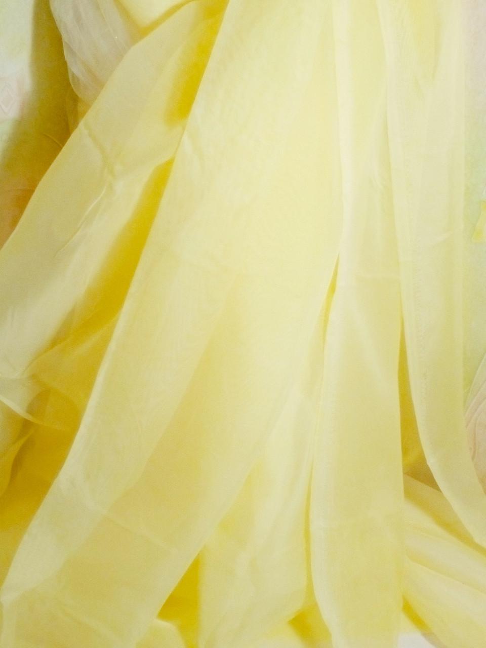 Тюль готовая короткая Ника левая Лунный/Яблочный цвет (1200612506) - фото 3