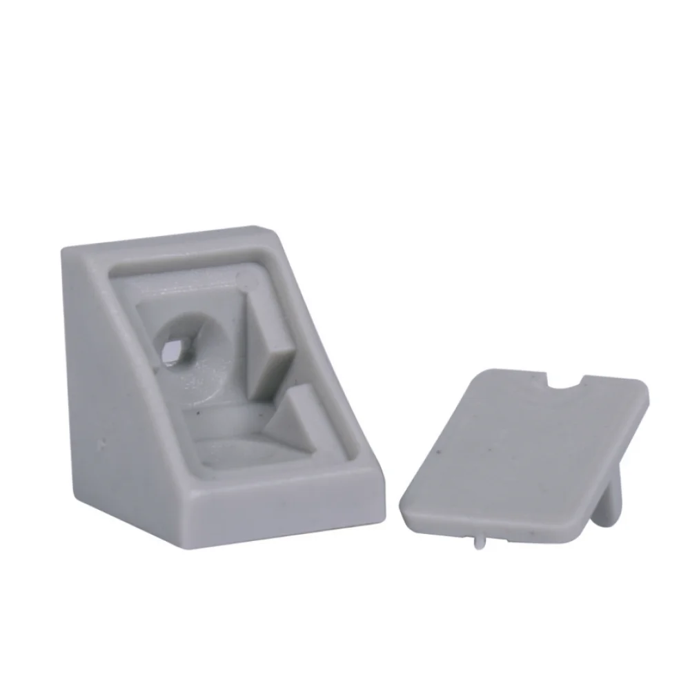 Кутник монтажний Sigma одинарний меблевий пластиковий 20x20x18 мм Сірий (PD0646)