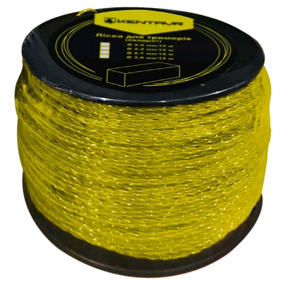 Леска для триммеров Кентавр квадрат 2,7 мм 3LB 186 м (67376)