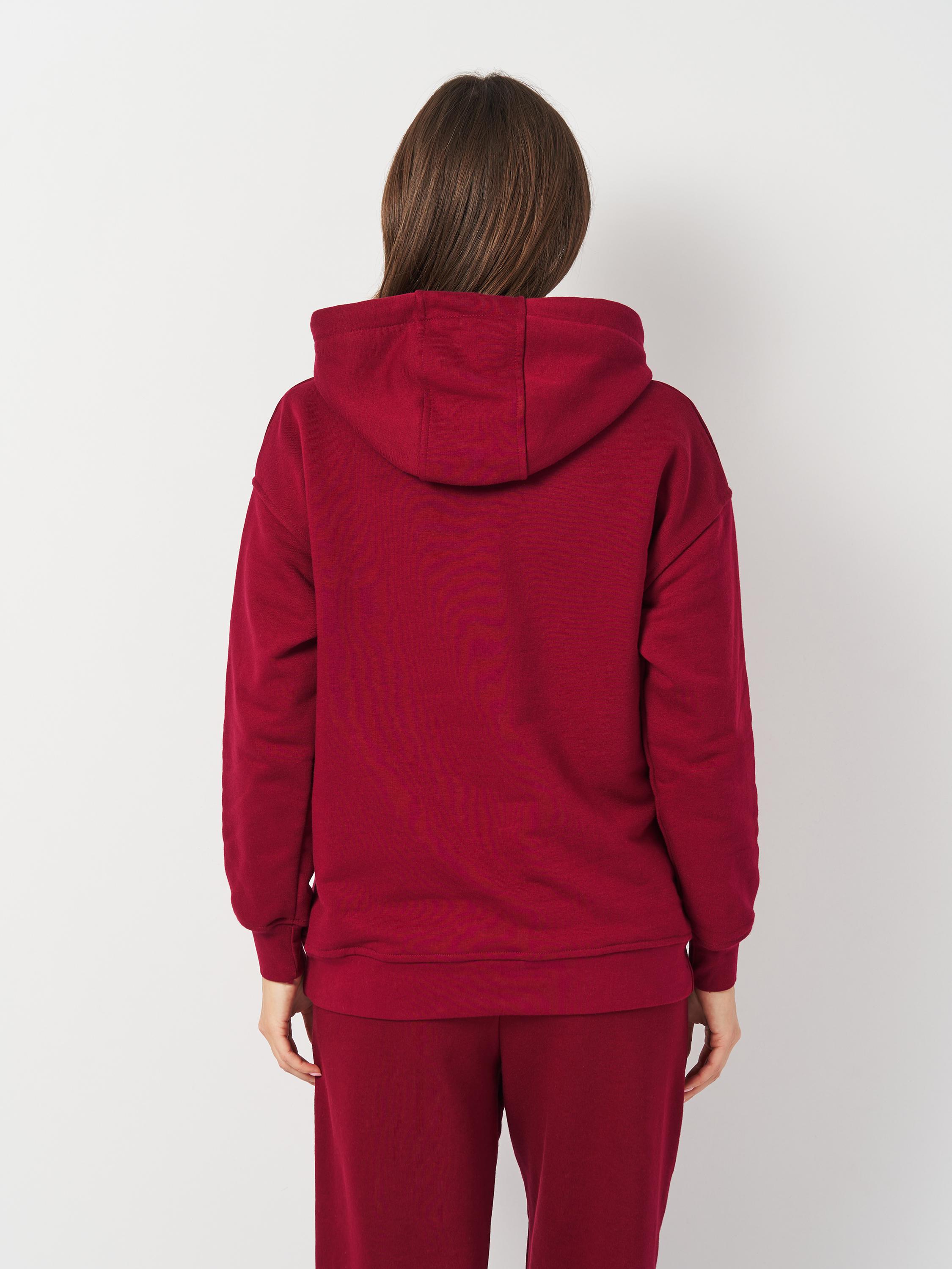 Худі жіноче ROZA 231110 XL Вишневий (4824005707575) - фото 3 Худі жіноче ROZA 231110 XL Вишневий (4824005707575) - фото 3