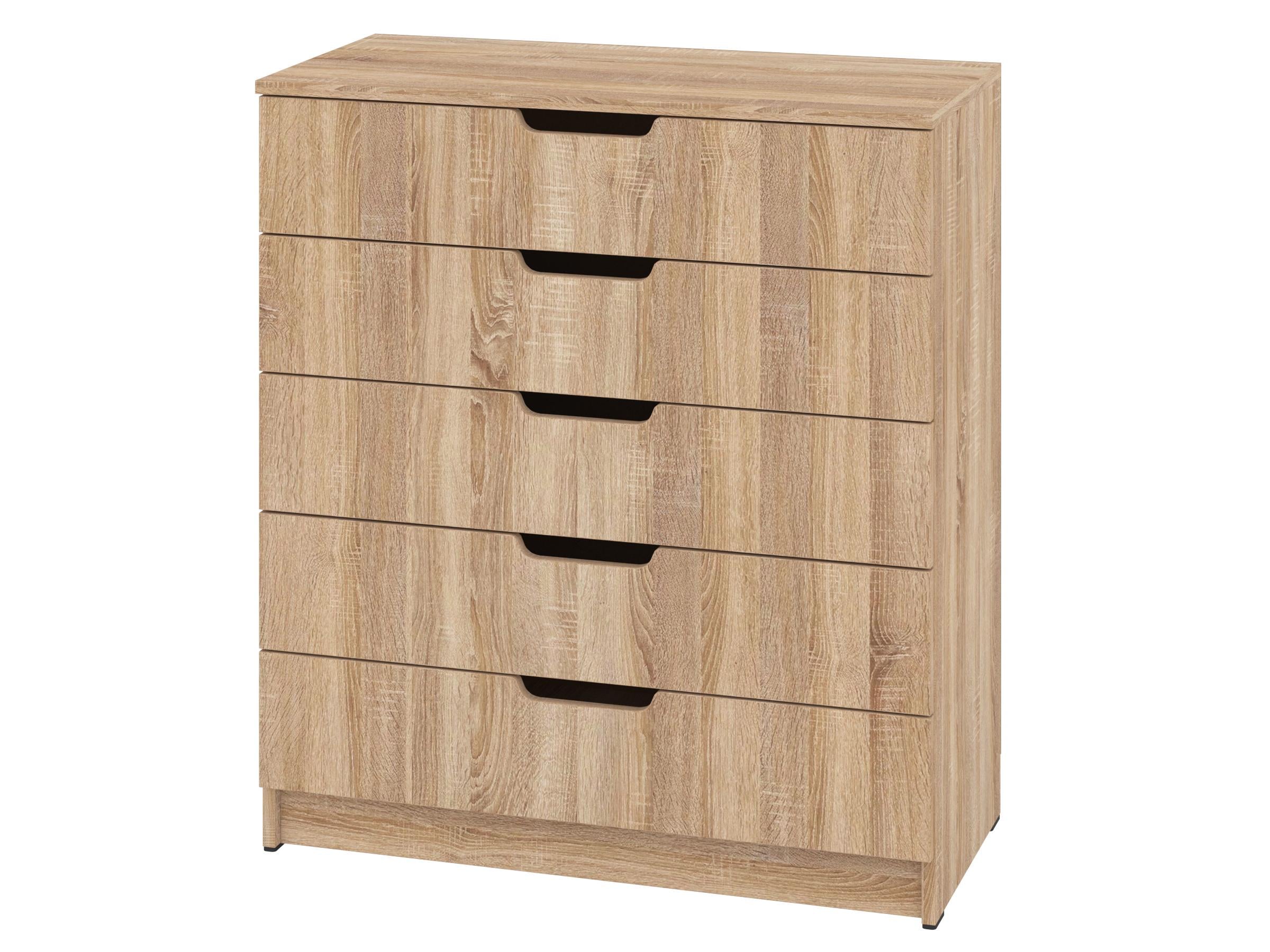 Комод с ящиками PEHOTIN ЭКО К-5 ДСП 80х38х90 см Дуб сонома (PN-100654)