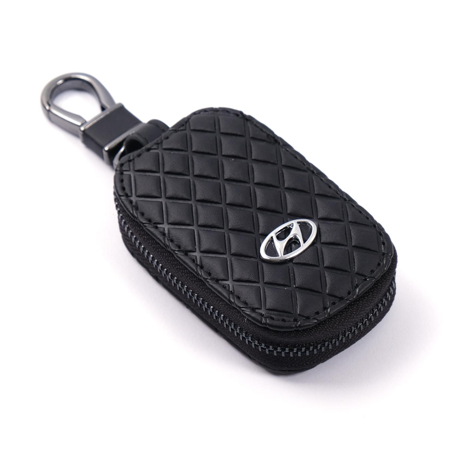 Чохол для ключів з карабіном Hyundai екошкіра ромб (456731) Чохол для ключів з карабіном Hyundai екошкіра ромб (456731)
