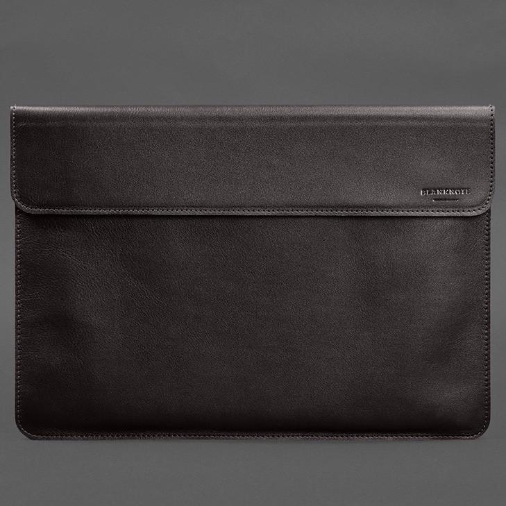 Чехол-конверт кожаный на магнитах для MacBook 15" краст Темно-коричневый (A-027692) - фото 2 Чехол-конверт кожаный на магнитах для MacBook 15" краст Темно-коричневый (A-027692) - фото 2