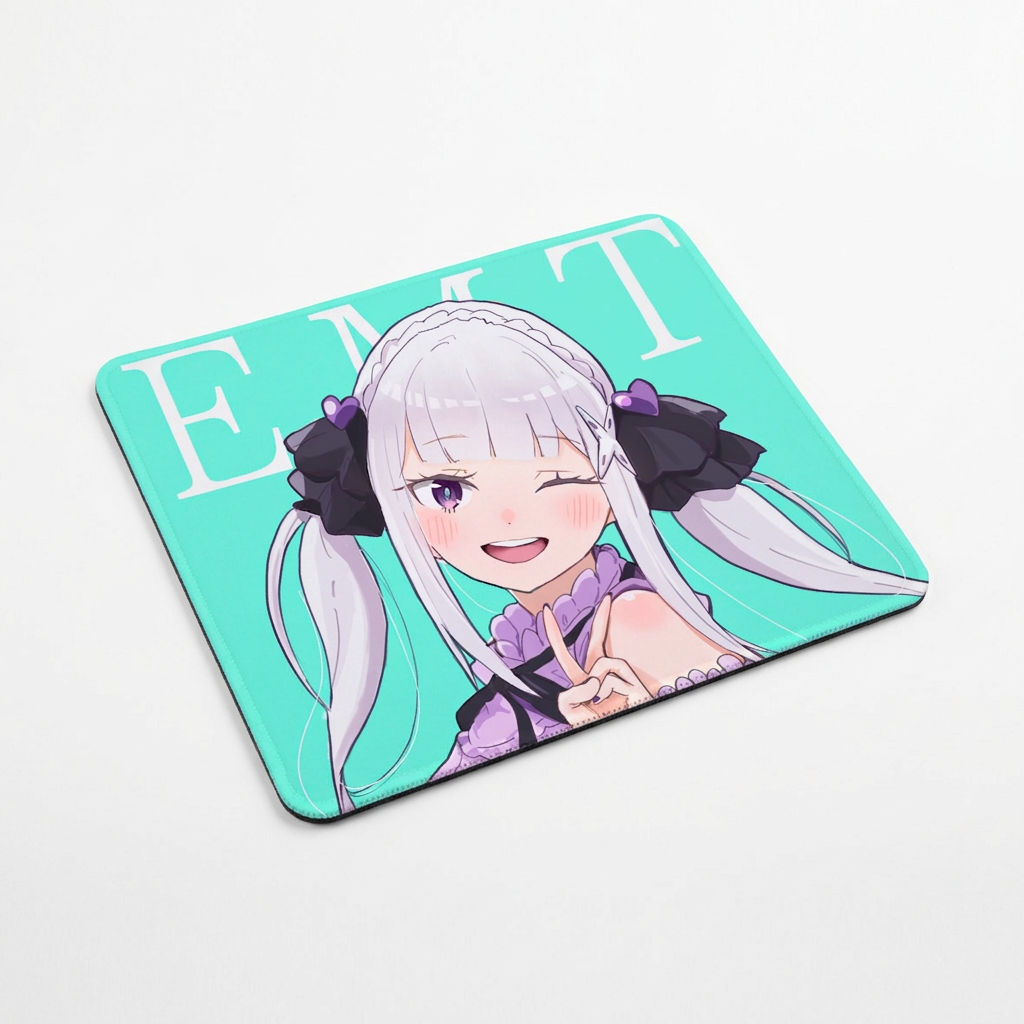 Коврик для мышки Re Zero Kara Hajimeru Isekai Seikatsu Эмилия 22х18 см (9731536-05-016)