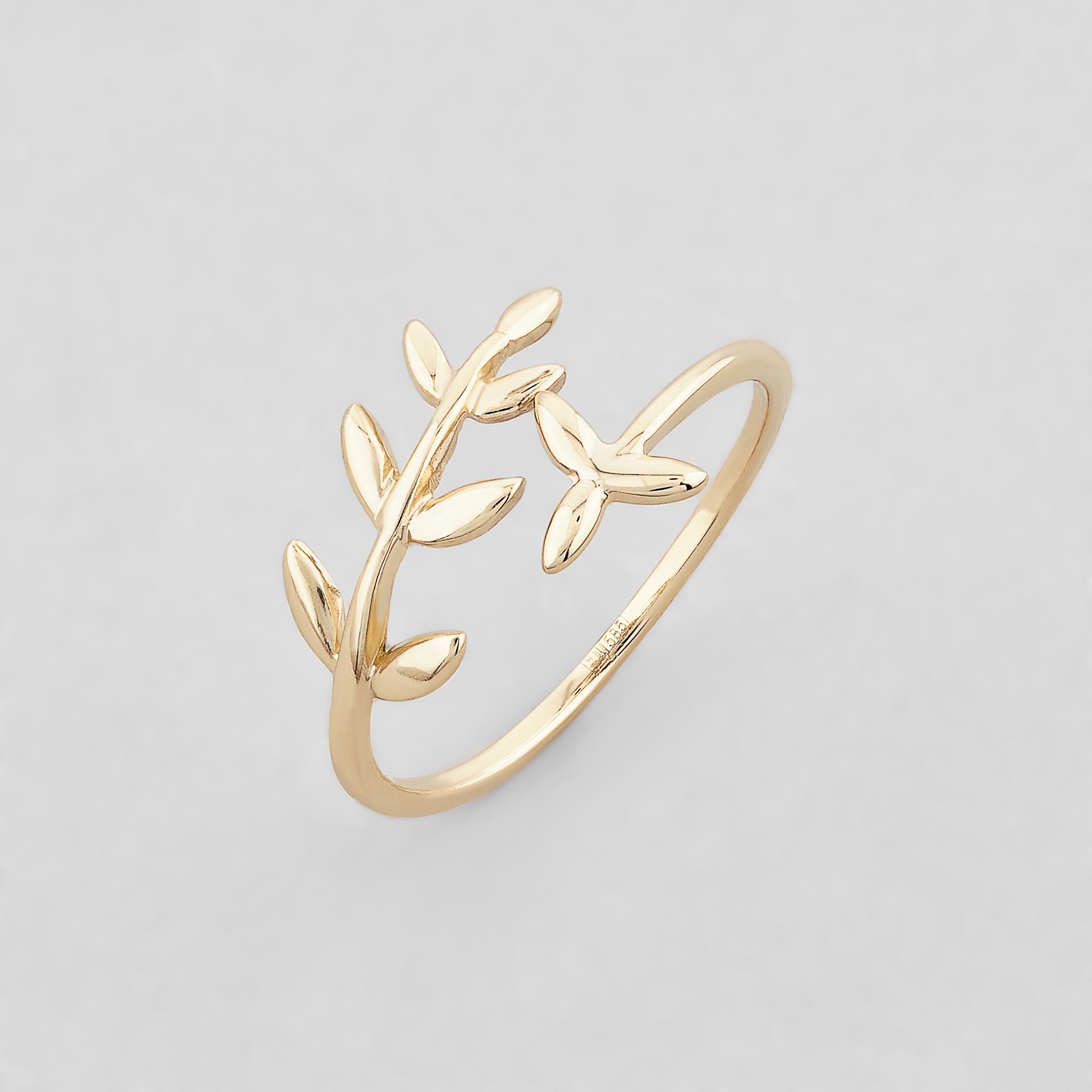 Кольцо золотое Minimal Золотая весна (ЗВС-400ж)