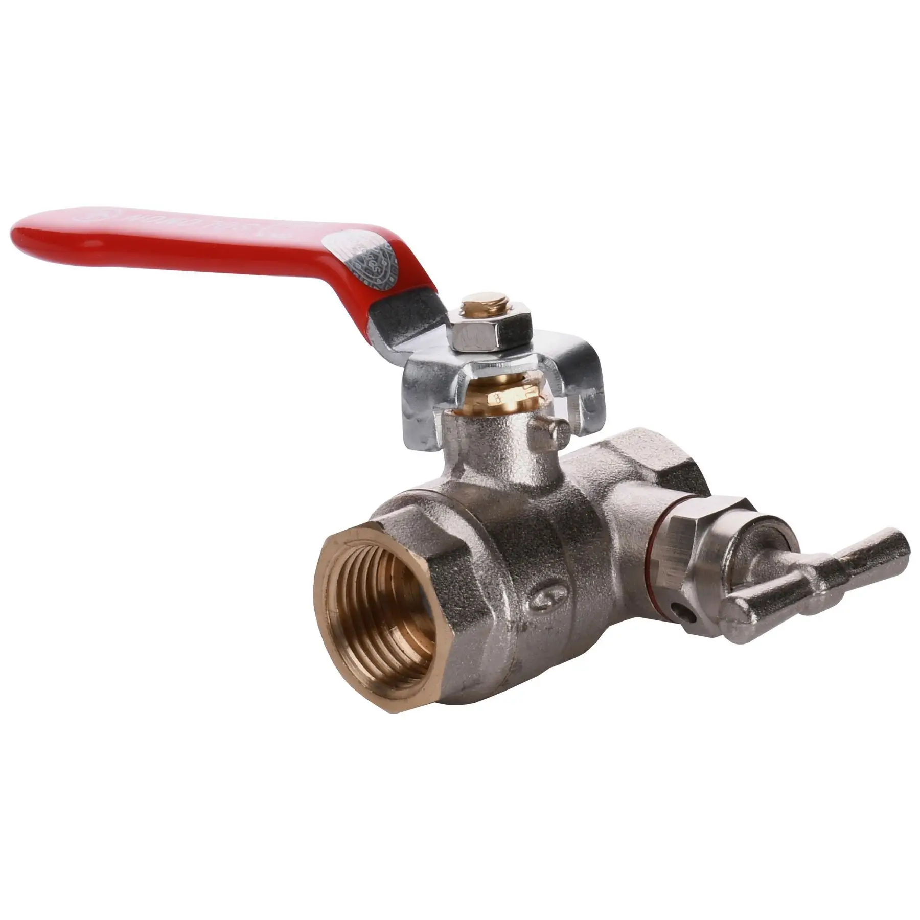 Кран шаровой полнопроходный со спускником воздуха SOLOMON 1/2″ B1018 (GSR-000001901)