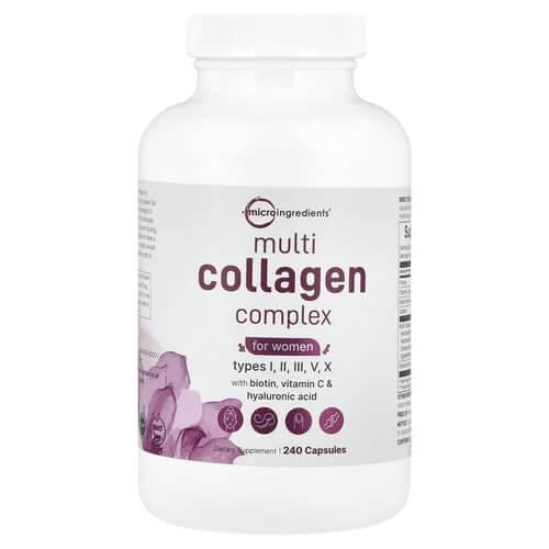Коллаген Micro Ingredients Multi-Collagen Complex 240 капс. (MII-16736)