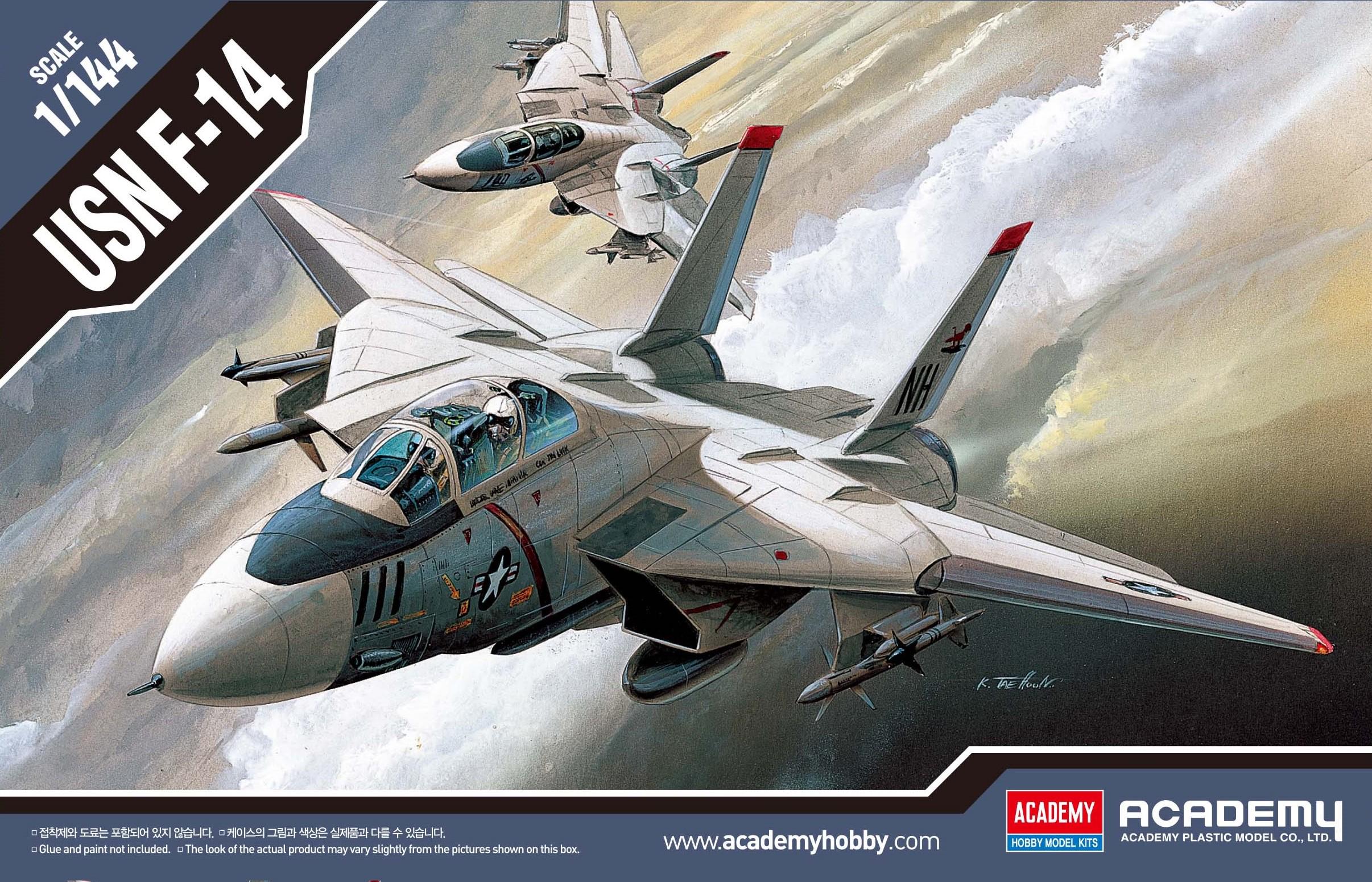 Сборная модель Academy USN F-14 1:144 (12608)