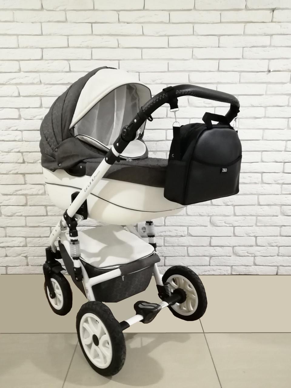 Сумка на коляску универсальная Z&D New эко кожа Черный жемчуг - фото 6 Сумка на коляску универсальная Z&D New эко кожа Черный жемчуг - фото 6