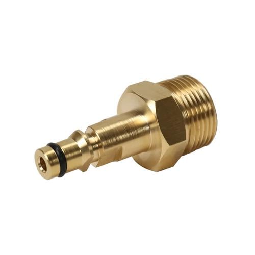 Переходник-адаптер для моек высокого давления Karcher M22 быстросъемный латунь (927145) - фото 3