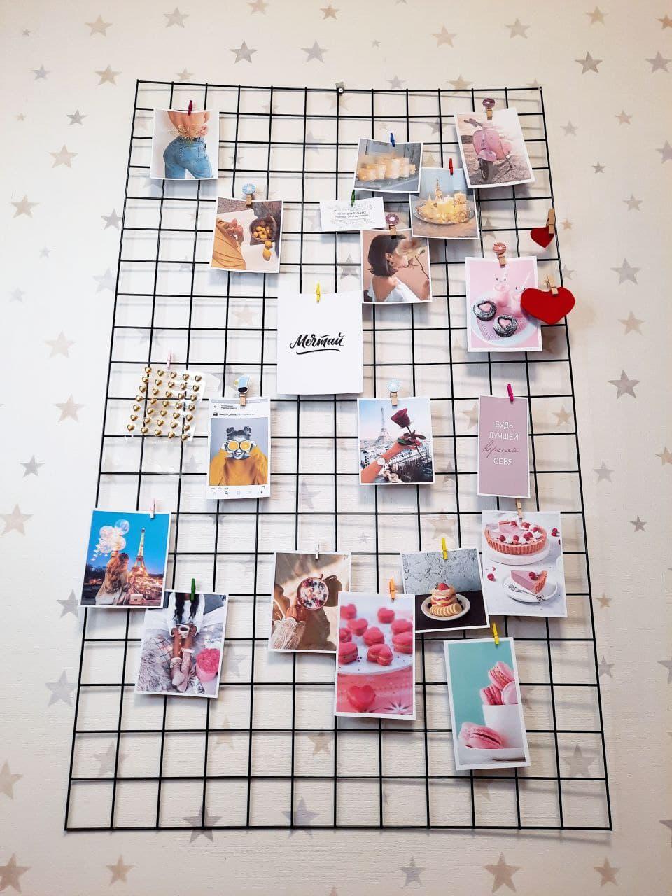 Мудборд на стену 100х60 см с прищепками (29319970) Мудборд на стену 100х60 см с прищепками (29319970)