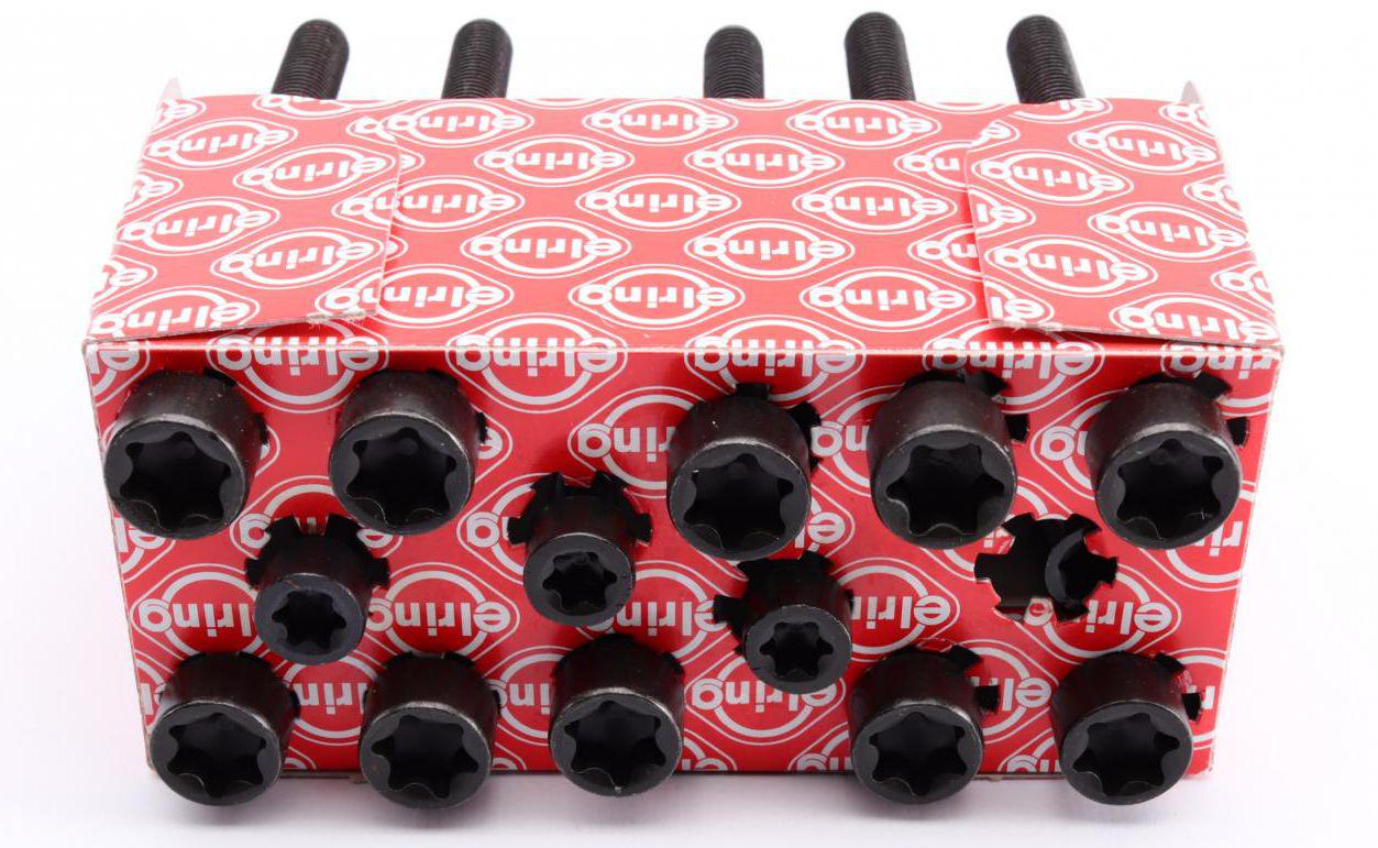 Болты головки ELRING BMW X3 E83/X5 E70/130i/E81/330i E92 N52 3,0 04- N51-N53 14 шт. (270,190)