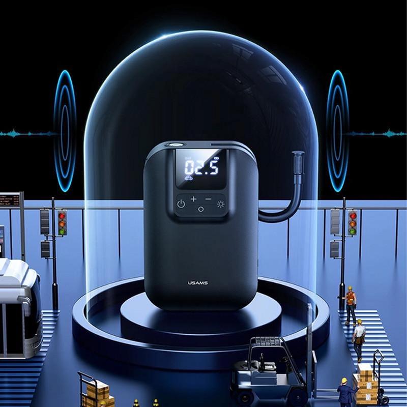 Насос автомобильный портативный Usams US-ZB215 Mini Car Air Pump Black (00000070770_1) - фото 5 Насос автомобильный портативный Usams US-ZB215 Mini Car Air Pump Black (00000070770_1) - фото 5