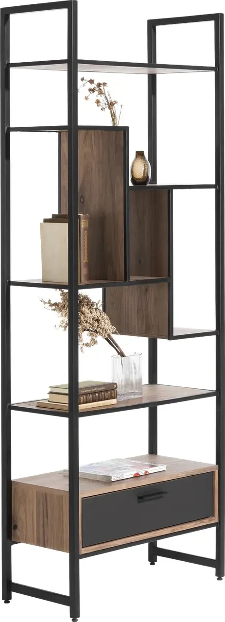 Стеллаж Loft FS282 с ящиками узкий для работы и кабинета (3075773068)
