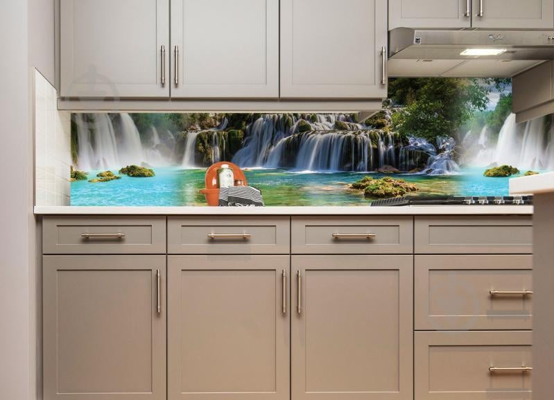 Наклейки кухонный фартук Zatarga " Водопад тропический " 650х2500 мм (Z180246/1) Наклейки кухонный фартук Zatarga " Водопад тропический " 650х2500 мм (Z180246/1)