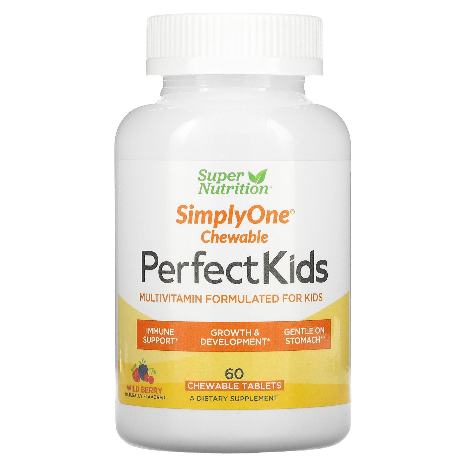 Комплекс мультивитаминный Perfect Kids Complete Multivitamin Wild-Berry 60 Vegetarian Chewable таблеток Комплекс мультивитаминный Perfect Kids Complete Multivitamin Wild-Berry 60 Vegetarian Chewable таблеток