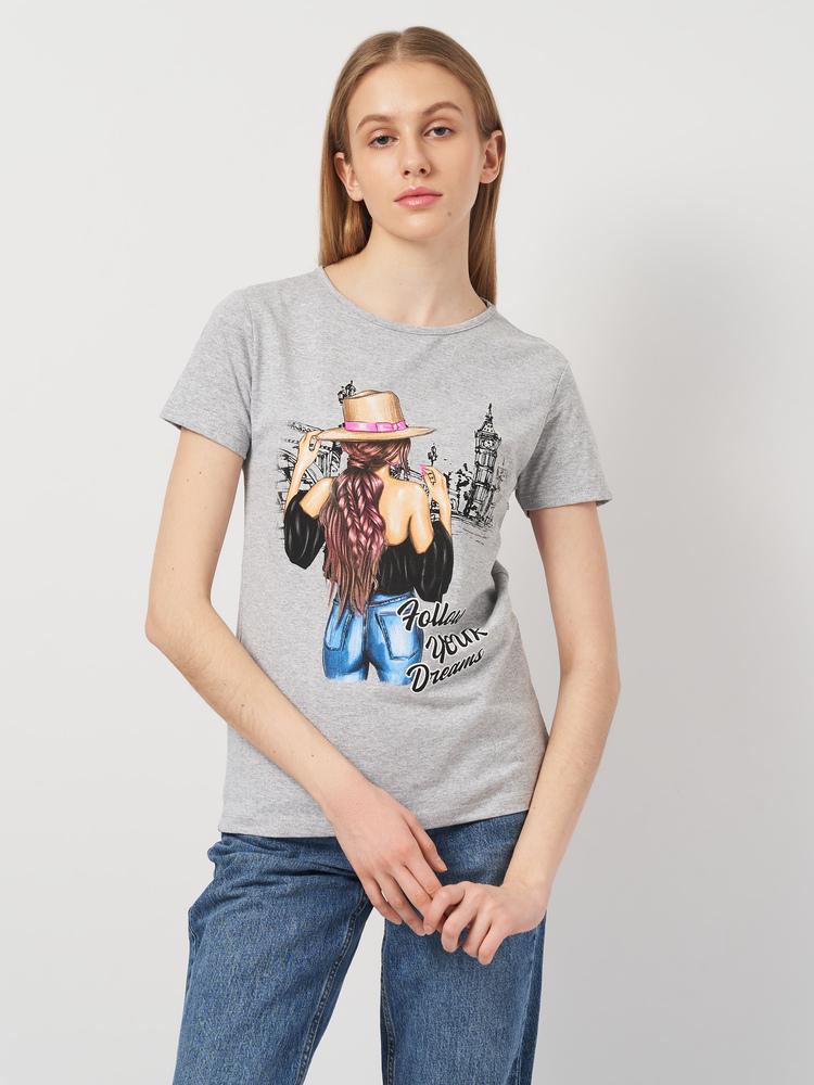 Футболка женская Frekans 73-2007х60 S Серый (25738112)