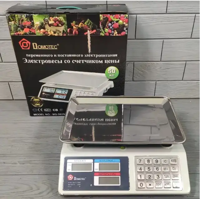 Ваги торговельні Domotec MS-982 до 50 кг крок 5 г (31458807) - фото 2