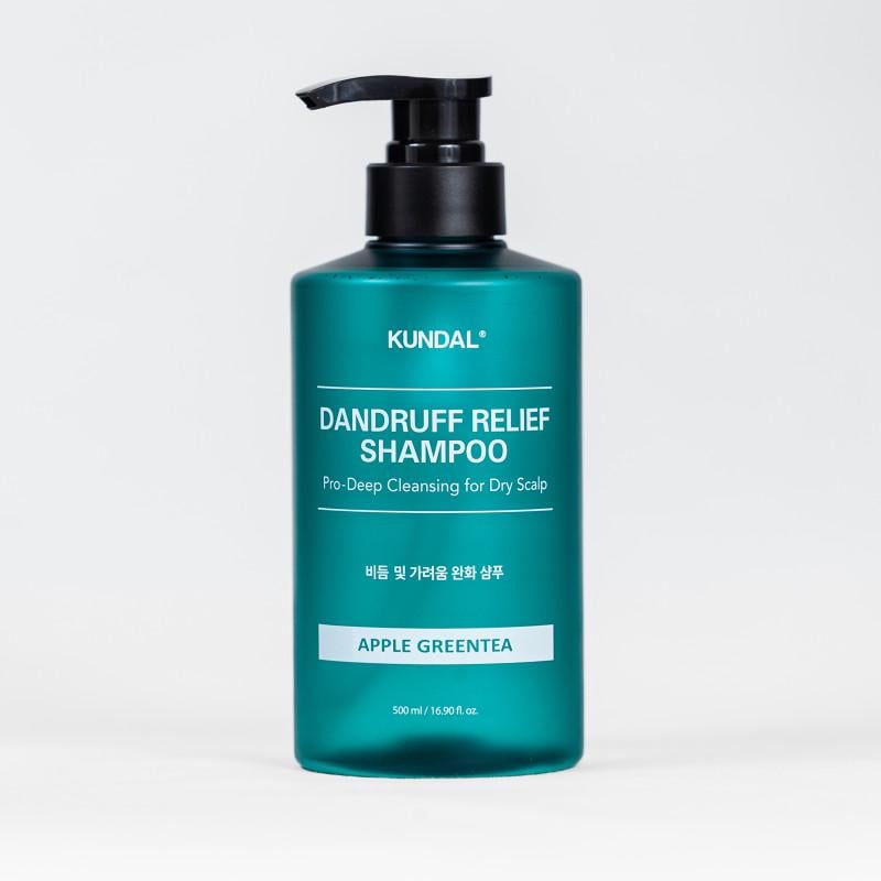 Шампунь проти лупи Kundal Dandruff Relief Shampoo Apple Green Tea Яблуко та зелений чай 500 мл (426958)