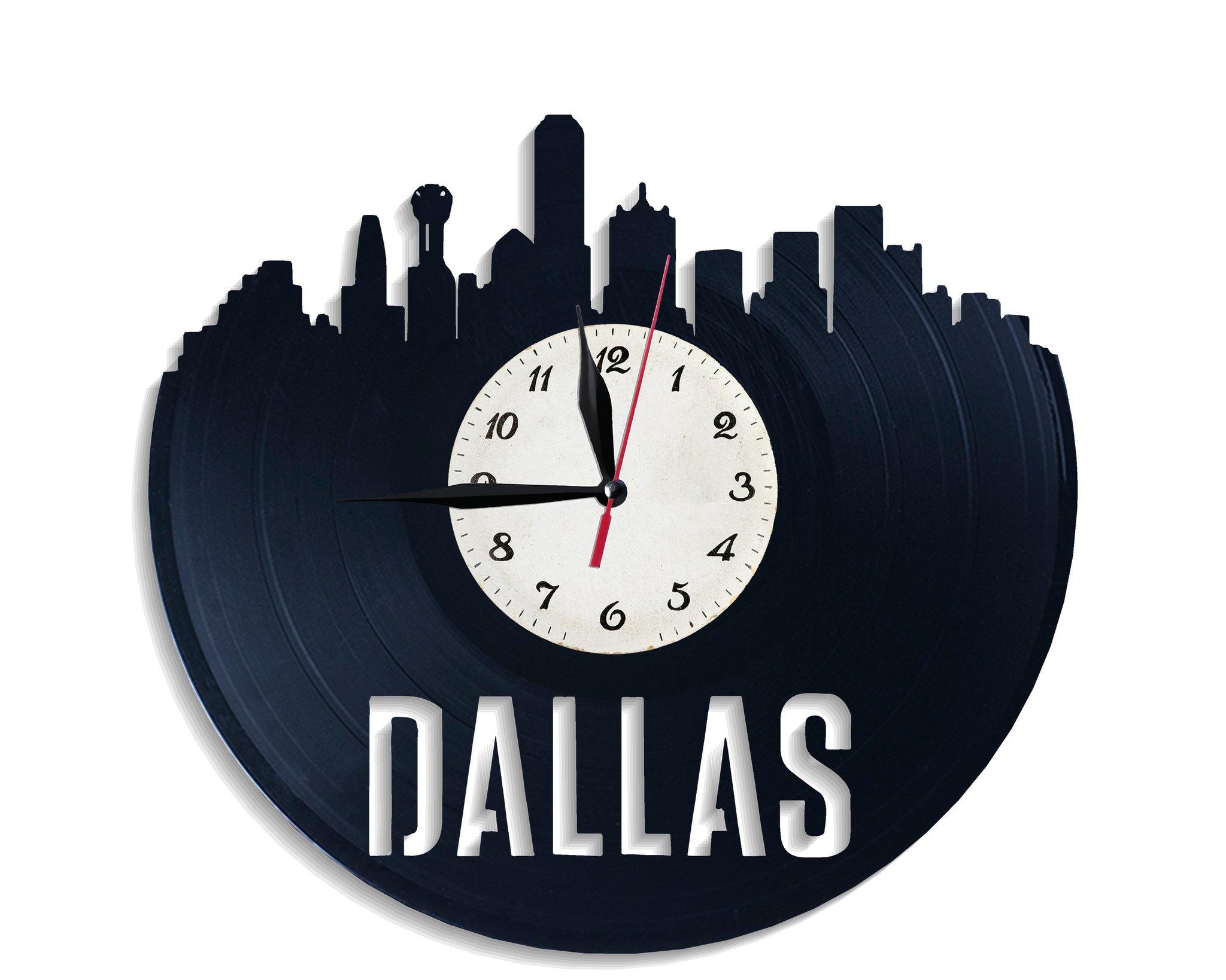 Часы настенные Даллас 2580 из виниловой пластинки