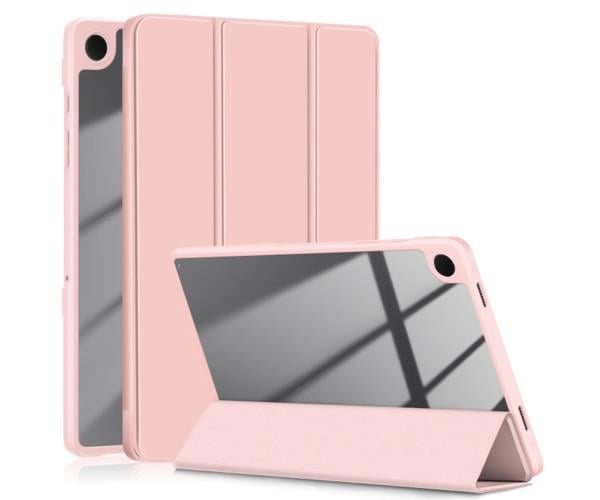 Чехол-книжка Glass Magnet Flip Cover для Samsung Galaxy Tab A9 Plus Розовый