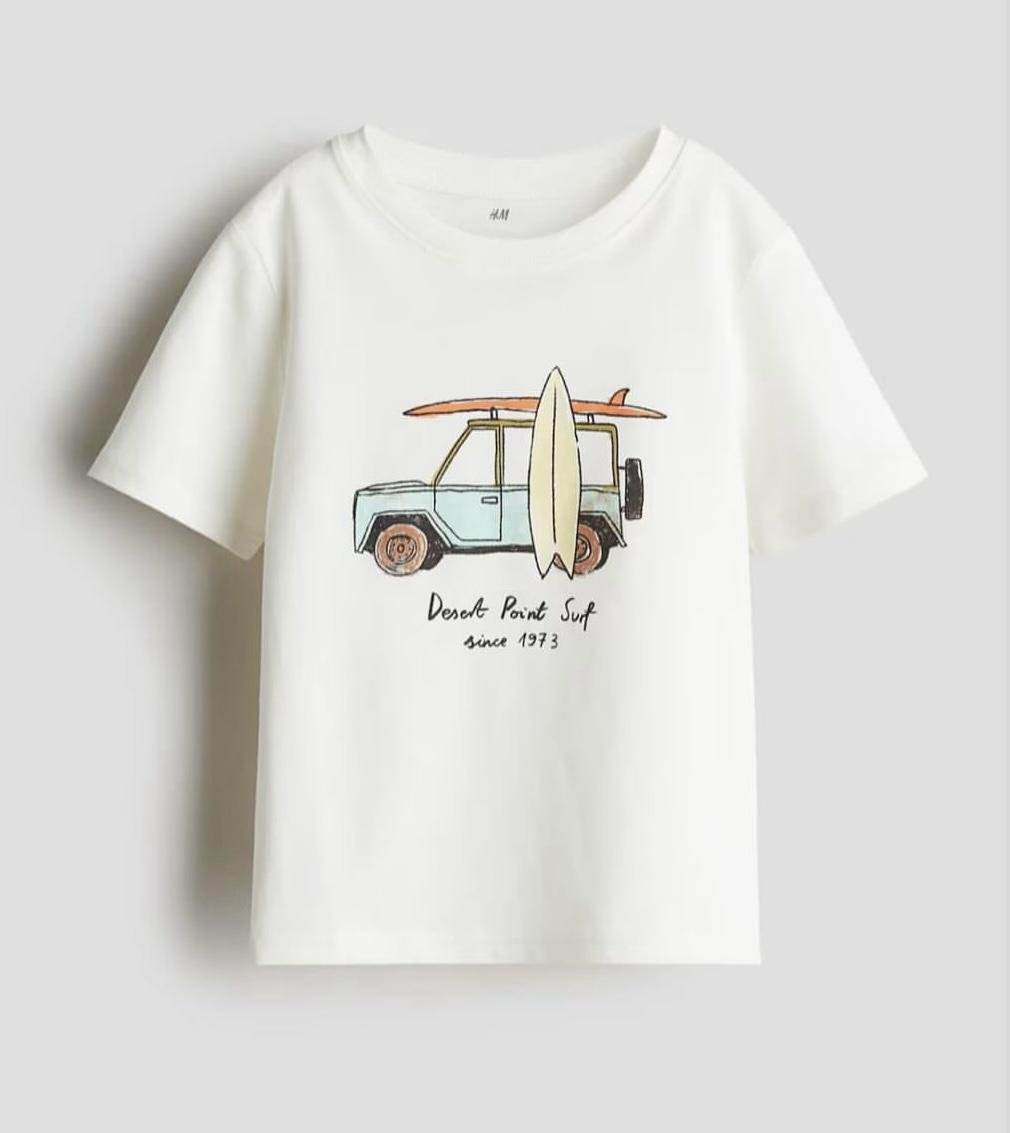 Футболка детская H&M 110-116 см Белый (327)