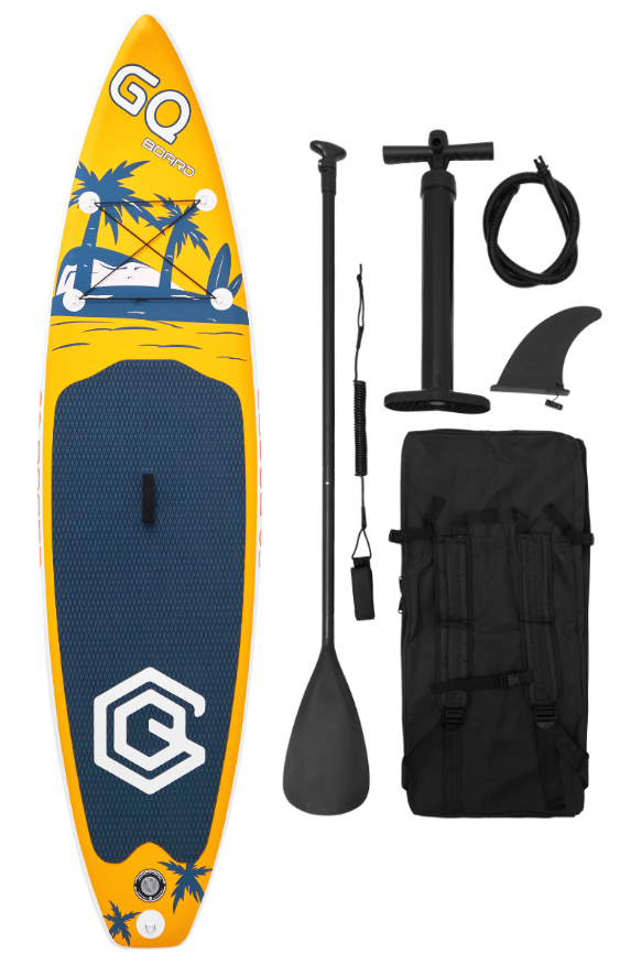 Доска SUP GQ надувная двухслойная туринговая 11" 335x81x14 см