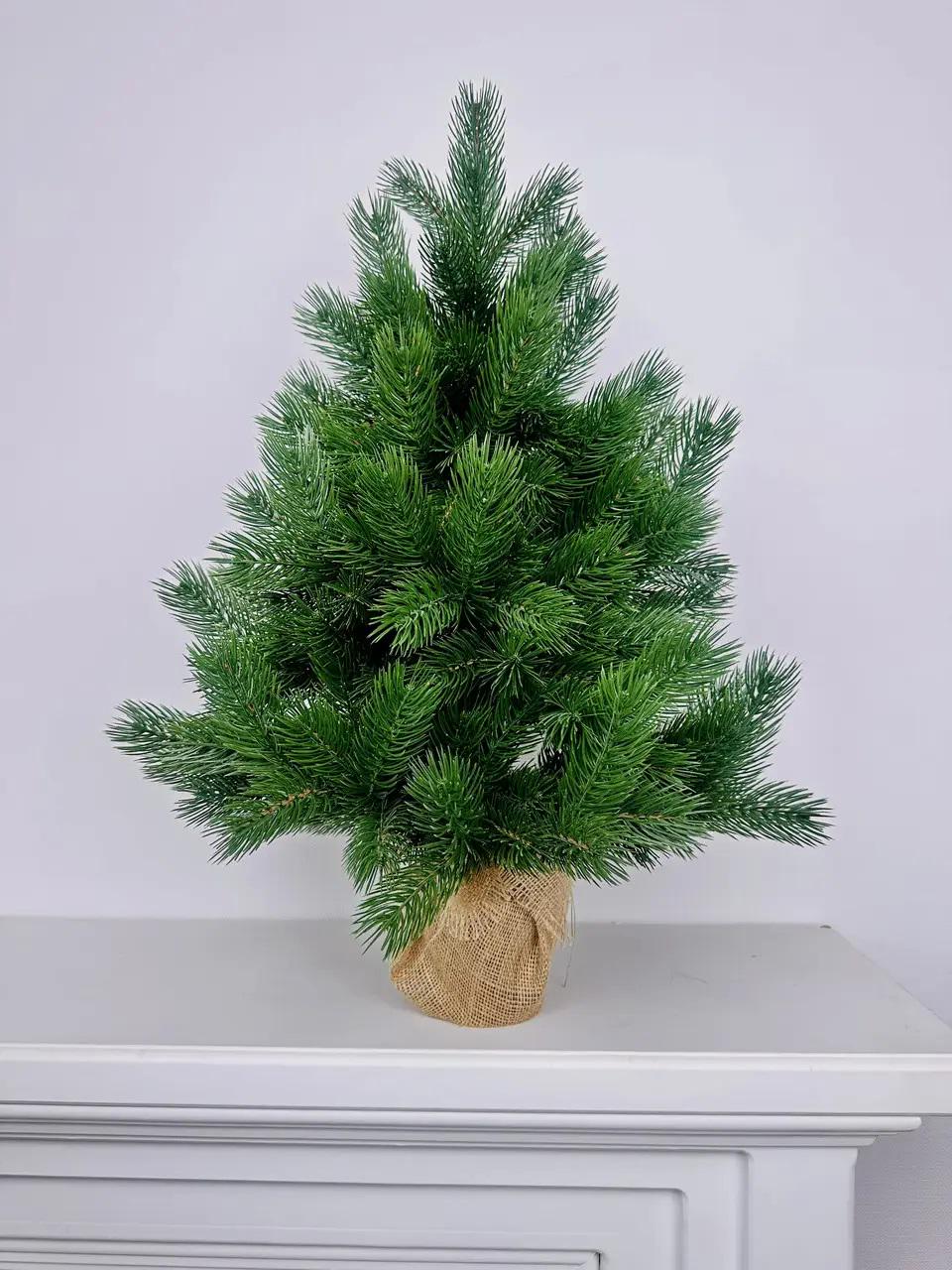 Искусственная елка литая HVOYA Pine Mini в мешковине 70 см Зеленый (810/70/G) - фото 2 Искусственная елка литая HVOYA Pine Mini в мешковине 70 см Зеленый (810/70/G) - фото 2